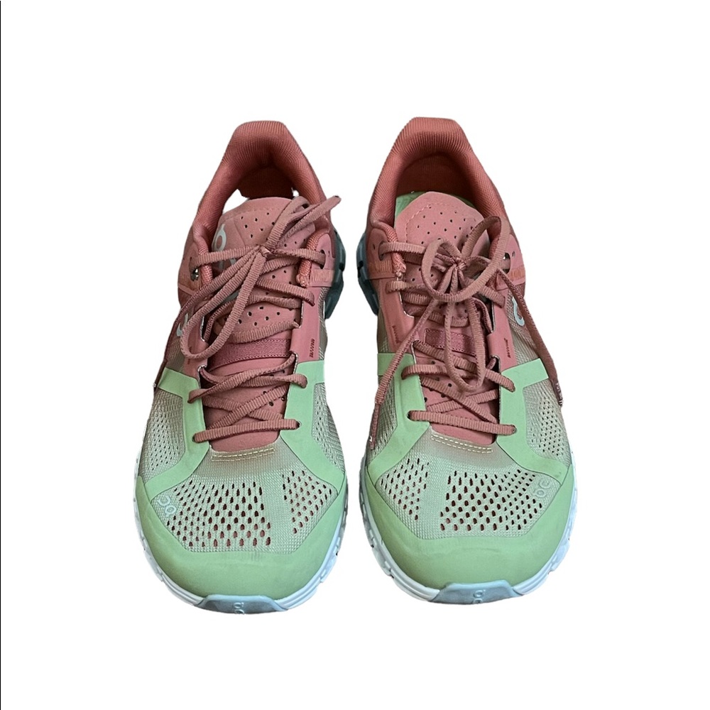 On Running Women's Coral and Mint Athletic Shoes - Picture 3 of 16